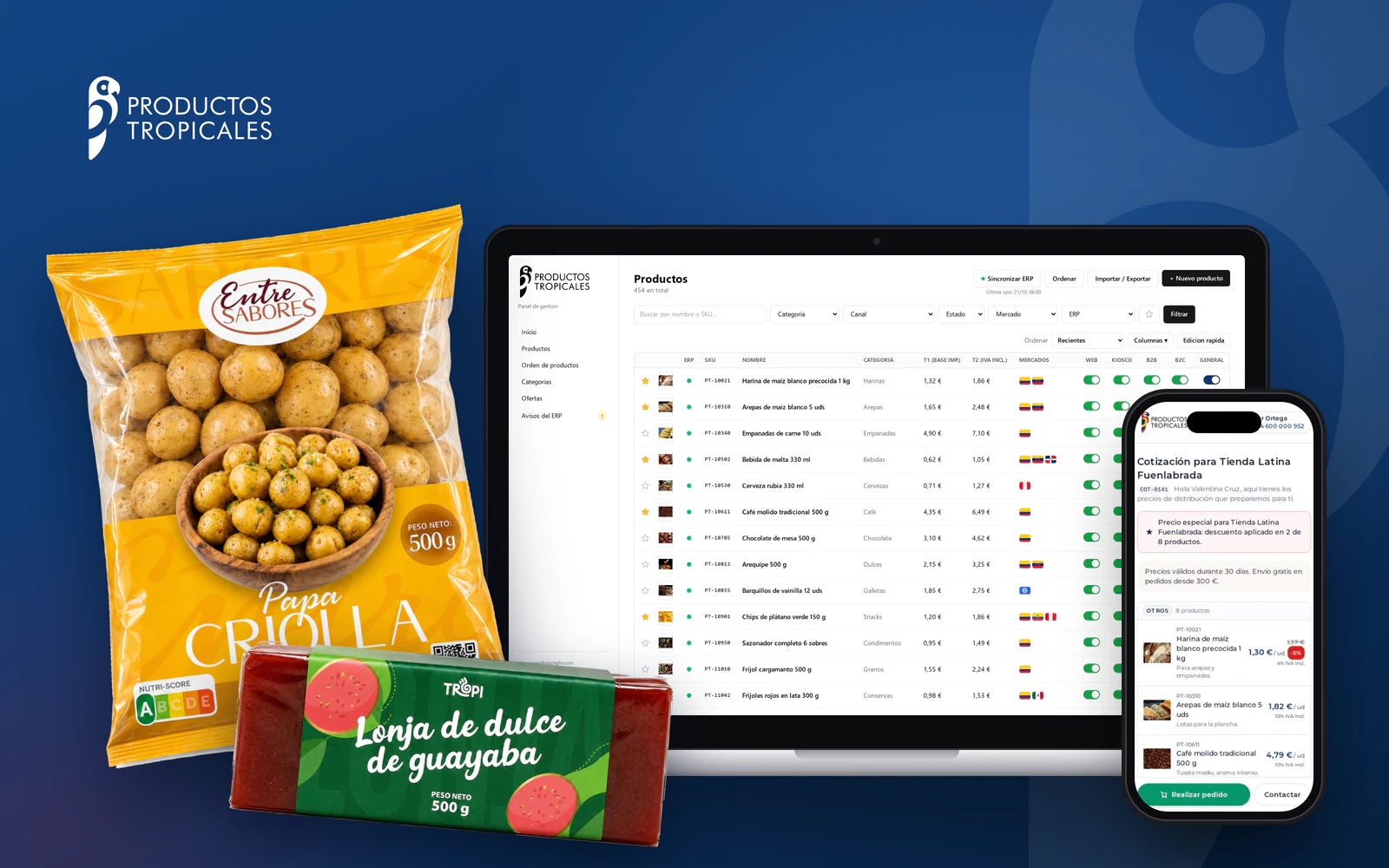 Web de Productos Tropicales